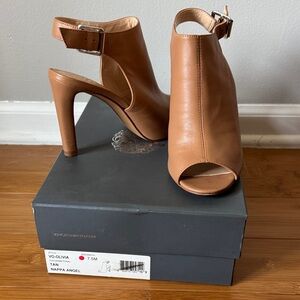 Vince Camuto Nappa Angel Tan Heels